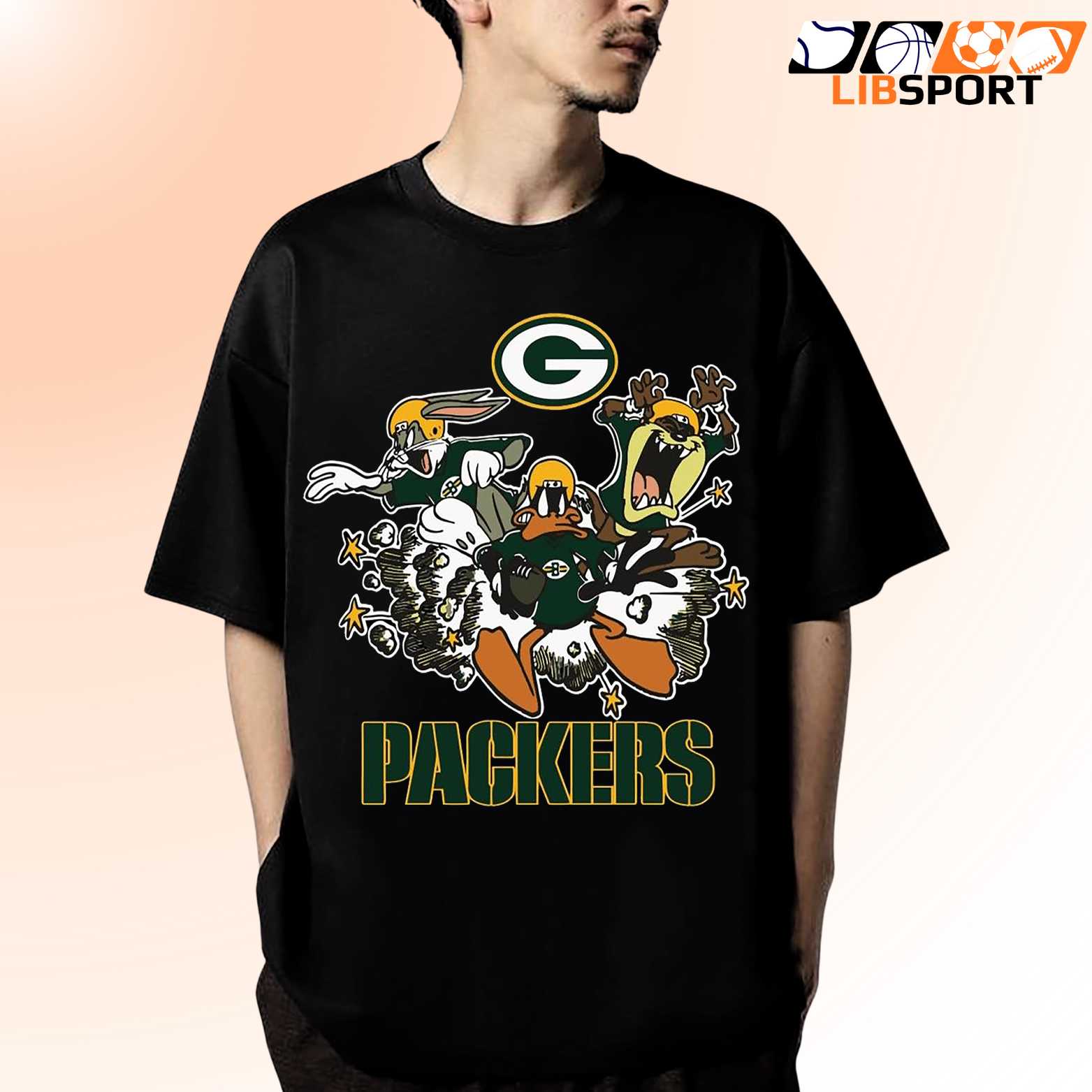 Looney Tunes Green Bay Packers T-Shirt, Game Day Shirt, Cartoon Fan Apparel